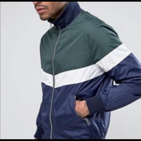 ASOS Other - ASOS Men's Green Plus Zip Through Track Jacket